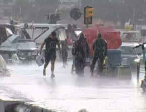 Meteoroloji uyarmıştı, İstanbul’da beklenen sağanak yağmur başladı
