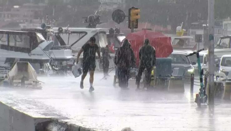 Meteoroloji uyarmıştı, İstanbul’da beklenen sağanak yağmur başladı