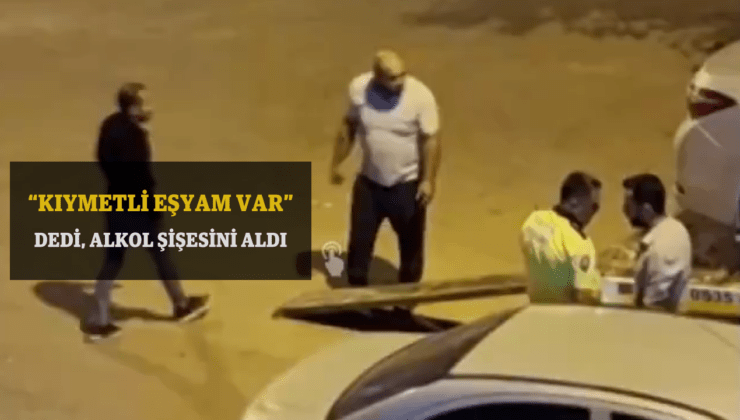 Adana Kozan’da alkollü sürücü polisten kaçtı, alkol şişesini “kıymetli eşya” diye aldı