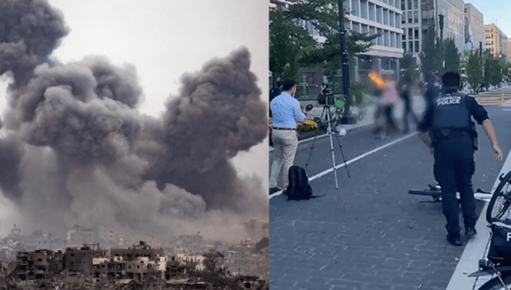 Amerikalı gazeteci Gazze için kendini yaktı