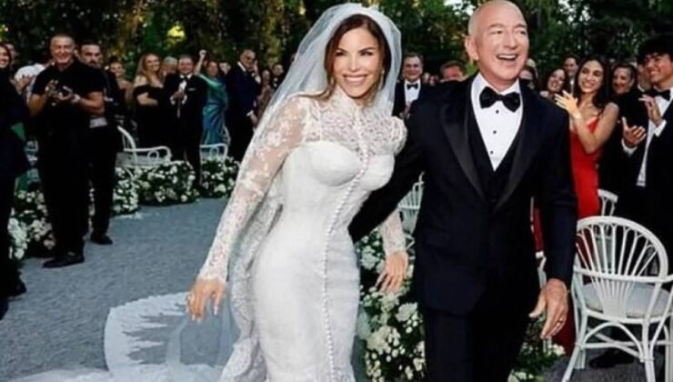 Venedik’i karıştıran yılın düğününde ABD’li milyarder Jeff Bezos evlendi